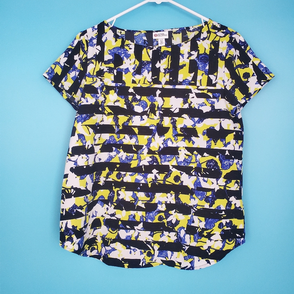 Peter Pilotto Blouse Size Small Short Sleeve